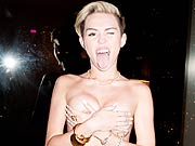 Celebrity Miley Cyrus topless shots