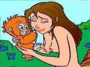 Tarzan and his lusty girlfriend Jane in hardcore orgies in joungle