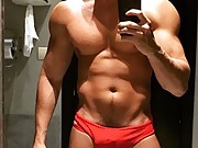 A collection of speedo selfie pics sent into me by some hot fans.