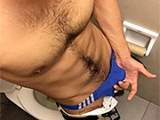 A collection of (blue) speedo selfies sent to me by members/fans over the year.