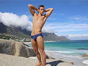 Check out this photo shoot of a cute South African speedo boy.