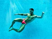 It is a brave man who can pull off wearing a pink speedo. I should wear mine..