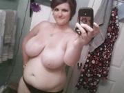 Sleazy amateur plumpers show off their massive boobs on the camera