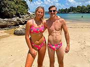I love girls, who love speedos.  Check out these couples in matching speedos.