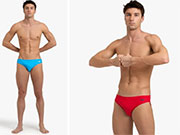 Found this cute speedo model on Amazon of all places.  He has me sold!!!