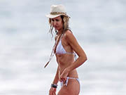 Lady Victoria Hervey showing off her bikini body at Sandy Lane Hotel in Barbados
