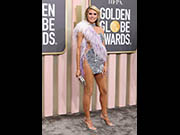 Heidi Klum sexy legs at The 80th Annual Golden Globe Awards