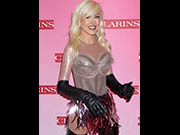 Christina Aguilera - Clarins Multi Active launch party in LA