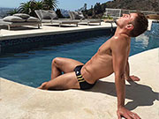 I love these ADIDAS 3-stripe speedos, I'm wearing them right now actually.