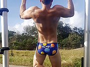 We all wish that more cuties work out in their speedos like this guy!!!