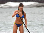 Karina Smirnoff in bikini candids at Marriott Resort in Hawaii