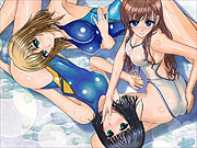 Various hentai bikini girls in drawings
