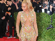 Beyonce Knowles sexy in see through dress